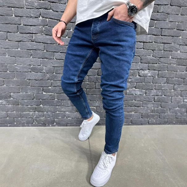 Men's Clothing Stretch Skinny Jeans Fashionable And Versatile Jeans Stretch Slim Fit Jeans - Comfortable & Stylish Skinny Denim Pants For Casual Wear_mkmklike.com