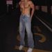 Men's Rhinestone Jeans - High Street American Style Straight Leg Pants With Full Crystal Embellishments_mkmklike.com
