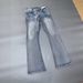 Men's Clothing Ice Blue Washed Flared Jeans Men's Paris Style Lost Videotape Damaged Clean Fit Style For Formal & Casual_mkmklike.com