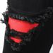 Loom European And Trendy Brand Ripped Snakeskin Patch American Style Skinny Street Jeans Men's Embroidered Snake Stretch_mkmklike.com
