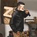 American Retro Leather Trendy Brand High-end Nostalgic Stand Collar Versatile Men's Clothing Motorcycle PU Jacket_mkmklike.com