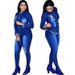 Nedenim women's clothing, fashionable denim suit, temperament, whitewashed and holed two-piece set_mkmklike.com
