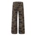 High Street Hip-Hop Camouflage Jeans For Men American Style Straight Casual Slim Fit Flared Logging Pocket Cargo Pants_mkmklike.com