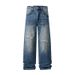 Pure Muqiu Clothing | 2025 Autumn New Ripped Patch Jeans Men's Vintage Stonewashed Textured Long Pants_mkmklike.com