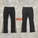 Men's Clothing High Street Washed Distressed Stitching Logging Jeans Men's Retro Fashion Trend Ink Splashed Print Wide Leg Trousers_mkmklike.com