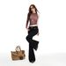American-style Spicy Girl Low-waist Flared Jeans For Women, Vintage Stretch Bootcut Pants, Spring Edition Slim-fit_mkmklike.com