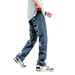 Men's Clothing Men's Jeans High Quality Hong Kong Style Design Niche Workwear Trousers Trendy Jeans_mkmklike.com