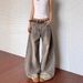 Women's Clothing Retro Splatter Paint Distressed Washed Curved Jeans Women's Regular Fit Denim Spring/Autumn Solid England Style Fashion_mkmklike.com
