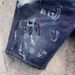Men's Clothing Men's Style Slim Fit Stretch Denim Shorts Mid-Length With Letter Print Patchwork And Ripped Details Summer Thin Five Point Shorts_mkmklike.com