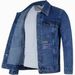 New Men's Denim Jacket Loose Fit Autumn Winter High-end Washed Workwear Turn-down Collar Stylish Trendy Top_mkmklike.com