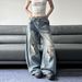 High Treet Cleanfit Ditreed Ripped Jean For Women, New Ummer Tyle With American Deign, Lightly Flared Long_mkmklike.com