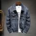 Loom 2025 New Stretch Jacket Men, Spring Autumn Black Stylish European And American Simple Denim Coat For Men_mkmklike.com