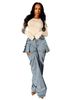 Women's Clothing Stretch Denim Multi-Wear Shorts And Trousers For Women Detachable Fashion Clothing For Formal & Casual For Women_mkmklike.com