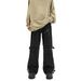 Nordmann Black Cargo Jeans For Men American Retro Loose Wide-Leg Trendy High Street Versatile Casual Long Pants_mkmklike.com