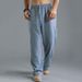 Man's Clothing 2025 New Men's Plus-Size Casual Pants Elasticated Waist Rope Linen Breathable Sports Cotton Linen Pants_mkmklike.com