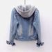 Women's Clothing Denim Jacket For Women Spring New Style Long Sleeved Slim Hooded Short Jacket Versatile Top Trend_mkmklike.com
