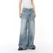 Men's Clothing Men's Vintage Washed Straight-Leg Jeans - Classic Blue Denim Pants For Casual Streetwear_mkmklike.com