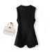 Women's Clothing round neck vest new design slim fit plaid vest outer wear waistcoat _mkmklike.com