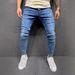 Men's Clothing Men's Ripped And Worn Skinny Stretch Jeans_mkmklike.com
