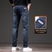 Jeans Men's Slim-fit Small Straight Elastic Ruffian Handsome Casual Pants_mkmklike.com