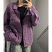 Spring Fashion Brand Purple Denim For Men, American Washed High-End Sense, Rugged And Handsome Workwear Jacket Top_mkmklike.com