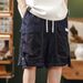 Streetwear Utility Cargo Shorts – Oversized Drawstring Waist (Military Pockets, Rugged Polyester, Anti-Fit Silhouette, Unisex Urban Explorer)_mkmklike.com