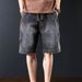 Men's Clothing High End Trendy Brand Denim Shorts Men's Summer New Loose Straight Shorts Trendy Casual Shorts Men's Fashion Trend_mkmklike.com