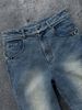 Vintage American Hip Hop Distressed Straight Leg Jeans With Drawstring For Men And Women_mkmklike.com