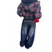 Korean European Vintage Style New Thickened Fleece-lined Jeans Stylish Embroidery Patchwork, Washed And With A Drapey_mkmklike.com