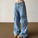 Utility Cargo Wide-Leg Jeans – High-Waisted Hip-Hop Denim Pants With Multi-Pockets For Men & Women High-Waisted Comfort_mkmklike.com