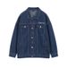Loom Dropshipping Retro European And American High Street Embroidered Denim Unisex Design Casual Loose Jacket Ins Trend_mkmklike.com