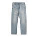 Men's Lightweight Linen-Blend Jeans - Summer Relaxed Fit Straight Leg Trousers With Breathable Fabric & Casual Style_mkmklike.com