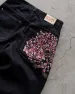 Derschutze Patchwork Cherry Blossom Embroidery Denim Pants Y2k Vintage Women Baggy Straight Wide Leg Jeans Street Men_mkmklike.com