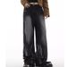 American Retro Tie-dye Jeans Men's Autumn Washing Gradual Change High Street Vibe Wind Slightly Wide Leg Casual Trousers_mkmklike.com