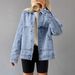 Women's Loose Fit Denim Jacket Versatile Spring Autumn Fashion Outerwear Relaxed Everyday Wear Comfortable Feshion_mkmklike.com
