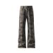 American-style High Street Cool Distressed Street-style Flared Camouflage Pants, Autumn Loose Plus-size Slimming Jeans_mkmklike.com