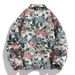 2025 Spring And Autumn New Shirt Jacket Fashion Trendy Brand Cotton Linen Coat Men's Versatile Floral Color_mkmklike.com