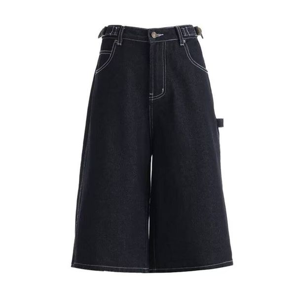 Cross Border Seven Point Jeans In Summer American Thin Loose Slim Wide Leg Pants Street Trend Straight Pants_mkmklike.com