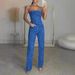Women's Clothing Sexy Off Shoulder Shiny Vest Diamond Trousers Suit Two Piece Suit_mkmklike.com