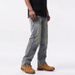 Men's Heavyweight Washed Denim Jeans Trendy High Street Style High End Design Wide Leg Patchwork Motorcycle Straight Leg Pants For Autumn Winter_mkmklike.com