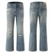 Men's Clothing Retro Simple Classic Distressed Ripped Straight Jeans Men And Women Trendy Brand Slim Fit Versatile Casual Pants New Style_mkmklike.com