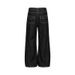 Men's Vintage Slim Fit Denim Jeans Snake Print Selvedge Burnout Floral Jacquard Straight Leg Pants_mkmklike.com