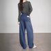 Clair 2025 Autumn Winter New Lyocell Vintage Denim Casual Women Scimitar Bean Pod Pants Loose Trendy Brand Elastic Wide Leg_mkmklike.com