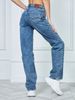 Women’s Wide Leg Jeans – Spring Trendy Flared Denim Pants (Sizes 25-32, Cotton Blend, Classic Blue, Office & Casual Styling)_mkmklike.com