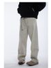 New American Retro 3D Silhouette Curved Knife Jeans Stonewashed mid Waist Loose Casual Pants Straight Leg Blue_mkmklike.com
