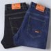 Men's Stretch Denim Jeans - Straight Leg Comfort Fit For Work & Casual Wear - Classic Blue & Black (Multiple Styles & Sizes Available)_mkmklike.com