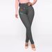 Women's High Waist Printed Jeans Sexy Tight Pants Solid Color Denim For Spring/Autumn Season_mkmklike.com