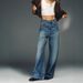 European And American ZA Cross-border RA Foreign Trade Wholesale Leather Patchwork Washed For Women, Baggy Low-waist_mkmklike.com