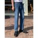 Nordmann Men's Jeans Autumn Winter Korean Style Trendy Cool Casual Straight Loose Versatile Heightening Slimming Retro Pants_mkmklike.com