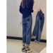 Plus-size High-waisted Straight-leg Jeans For Women, Spring And Autumn, Loose-fitting, Slimming, Casual, Versatile_mkmklike.com
